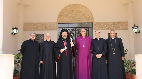 البطريرك إبراهيم اسحق  يستقبل رئيس أساقفة إقليم الإسكندرية للكنيسة الأسقفية الجديد 