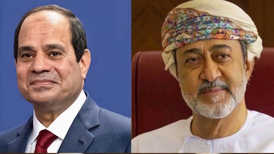 الرئيس السيسي يبحث عدد من القضايا الإقليمية في اتصال هاتفي مع سلطان عمان