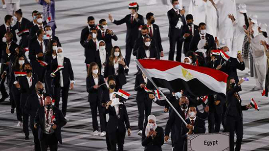 بعثة مصر في افتتاح أولمبياد طوكيو 2020 