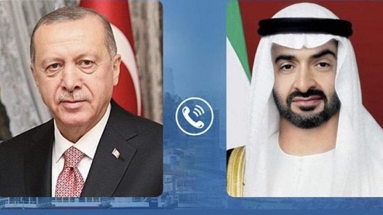  أتصال هاتفي  الرئيس التركي وولى عهد أبو ظبي 