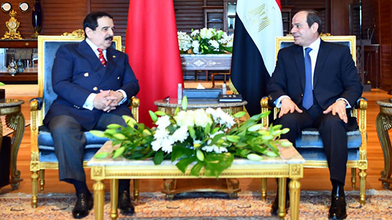 الرئيس السيسي وملك البحرين يبحثان آخر تطورات قضية سد النهضة