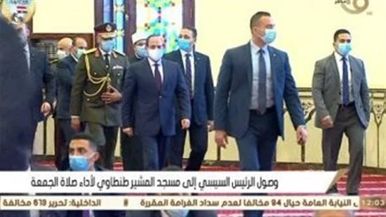 الرئيس السيسي يتقدم الجنازة العسكرية للمشير طنطاوي 