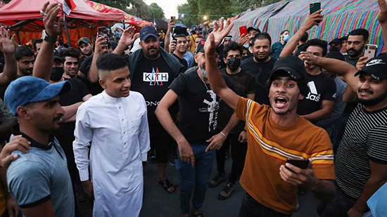 تواصل الاحتجاجات الغاضبة من نتائج الانتخابات العراقية 