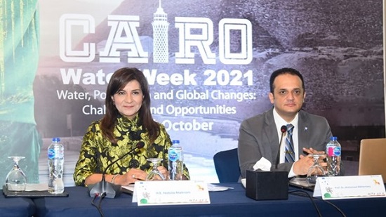  وزيرة الهجرة تشارك في فعاليات اليوم الرابع من أسبوع القاهرة للمياه