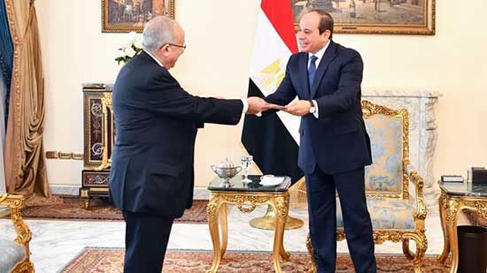 الرئيس السيسي يتسلم رسالة خطية من رئيس الجزائر عبد المجيد تبون