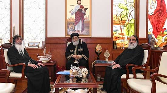 البابا يستقبل رئيس دير الأنبا صموئيل بالقلمون لعرض أمور تخص الدير