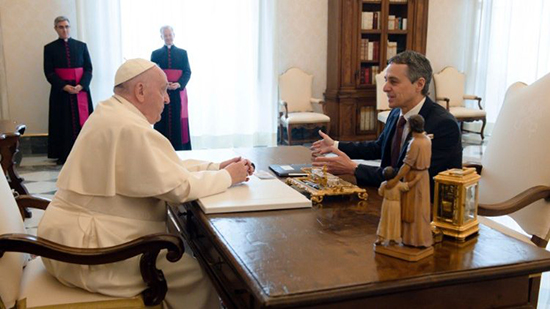 البابا فرنسيس يستقبل رئيس الاتحاد السويسري