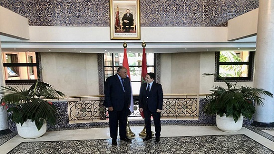 وزير الخارجية يلتقي نظيره المغرب في مستهل زيارته إلي الرباط