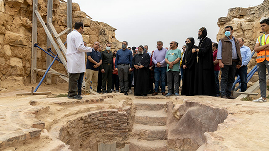 العناني يتفقد موقع أبو مينا الأثري بعد الإنتهاء من تنفيذ مشروع خفض منسوب المياه الجوفية به
