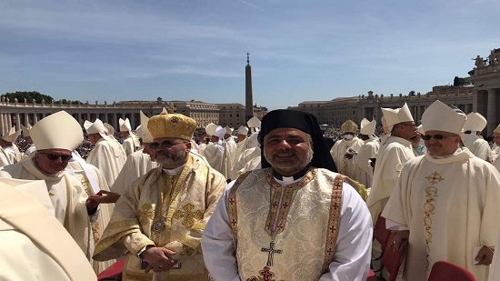 الانبا عمانوئيل عياد يشهد احتفال مهيب ترأسه البابا فرنسيس