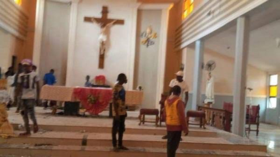 الهجوم على كنيسة بنيجيريا 