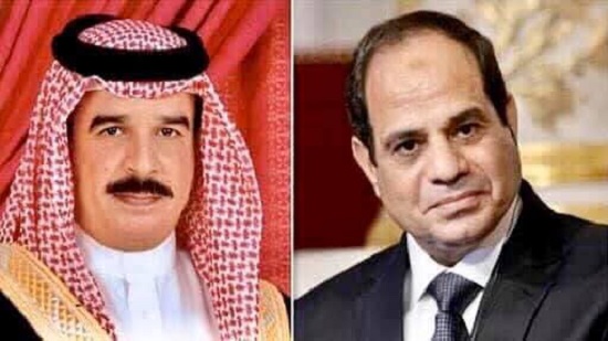 الرئيس عبد الفتاح السيسي يتلقى اتصالًا هاتفيًا من ملك البحرين