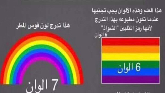 قوس قزح وعلم المثليين