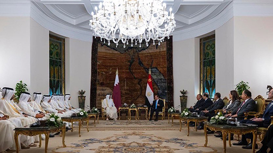أمير قطر: بحثت مع الرئيس السيسي توطيد تعاوننا الثنائي في مختلف المجالات