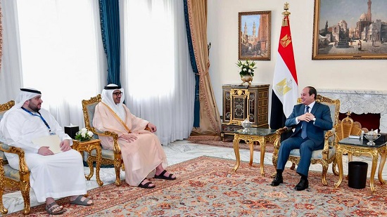 الرئيس السيسي يستقبل وزير الخارجية الإماراتي