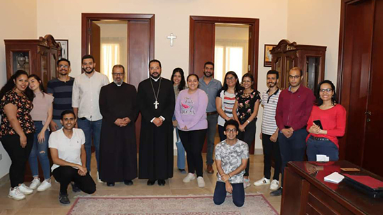  الأنبا باخوم يشارك في افتتاح تدريب الأكاديمية الكاثوليكية لتدريب القادة