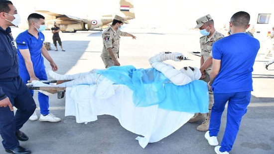 مصر ترسل طائرة نقل عسكرية لإخلاء مصابى إنفجار شاحنة وقود بمدينة ( بنت بيه ) الليبية لتلقى العلاج بمستشفيات القوات المسلحة تنفيذا لتوجيهات الرئيس السيسي 