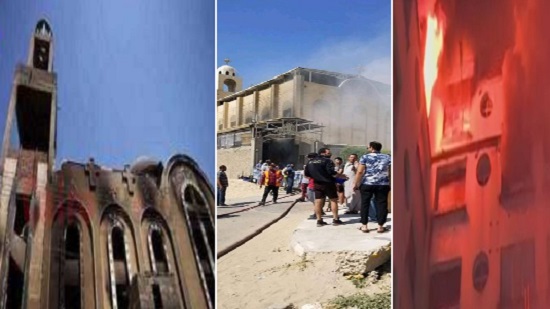 في 72 ساعة: حريق ثلاثة كنائس بمصر ... والسبب ماس كهربائى!