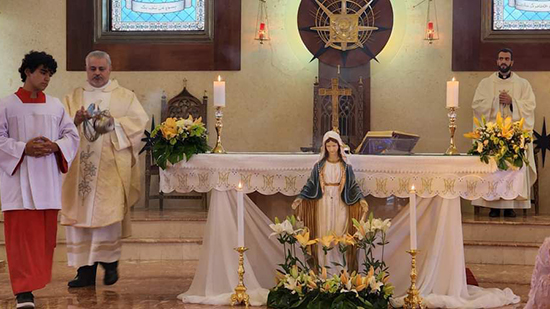 كنيسة قلب يسوع الأقدس شمال عمّان تحتفل بميلاد السيدة العذراء 