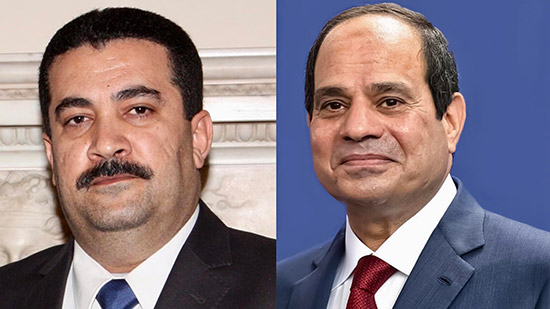 السيسى يؤكد على حرص مصر لدفع أطر التعاون الدولى مع العراق 