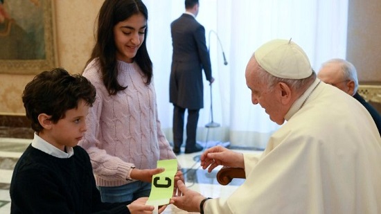  البابا فرنسيس يستقبل فتيان وفتيات حركة العمل الكاثوليكي في إيطاليا