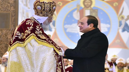 البابا تواضروس يشكر الرئيس السيسي على حضوره لتهنئة المسيحيين بعيد الميلاد المجيد