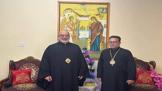  النائب البطريركي العام للروم الكاثوليك يلتقي مطران الروم الأرثوذكس بالنوبة والسودان