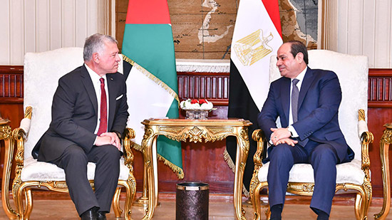الرئيس السيسي يستقبل ملك الأردن لبحث أوجه التعاون الثنائي