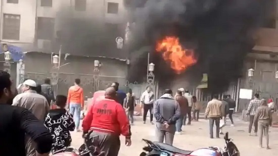 اندلاع حريق هائل بمستشفى النور المحمدي بالمطرية 