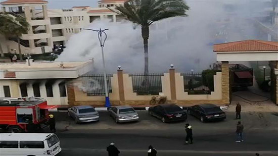 السيطرة على حريق محدود بنادي ضباط الشرطة في بورسعيد