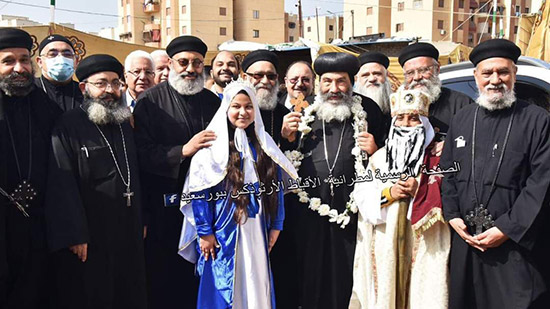 مطرانية بورسعيد تحتفل بذكرى افتتاح كنيسة العذراء و البابا كيرلس السادس بالحي الاماراتي