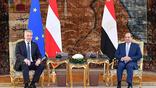 الرئيس السيسى ومستشار النمسا يناقشان أوضاع السودان وفلسطين وسد النهضة