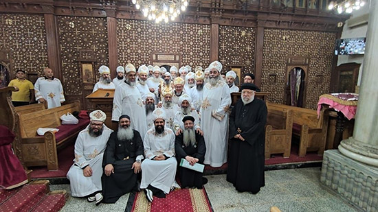 اجتماع مجمع الكهنة والاحتفال بالعيد الأول لسيامة الأسقف العام لإيبارشية المحلة الكبرى