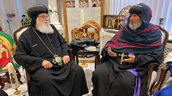الأنبا ارساني يستقبل مطران الكنيسه الإريترية الارثوذكسية في المهجر