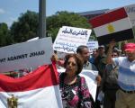 زيارة مبارك ومظاهرات الأقباط أمام البيت الأبيض 