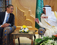 بن لادن اتهم أوباما لدى وصوله إلى السعودية بالمشاركة في حملة وادي سوات (رويترز)